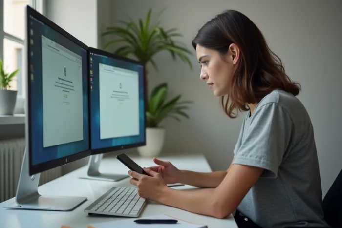 Joueuse cherchant une solution à l'erreur van 79 de Valorant sur PC